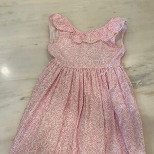 Charming Pink Patterned Kids Dress